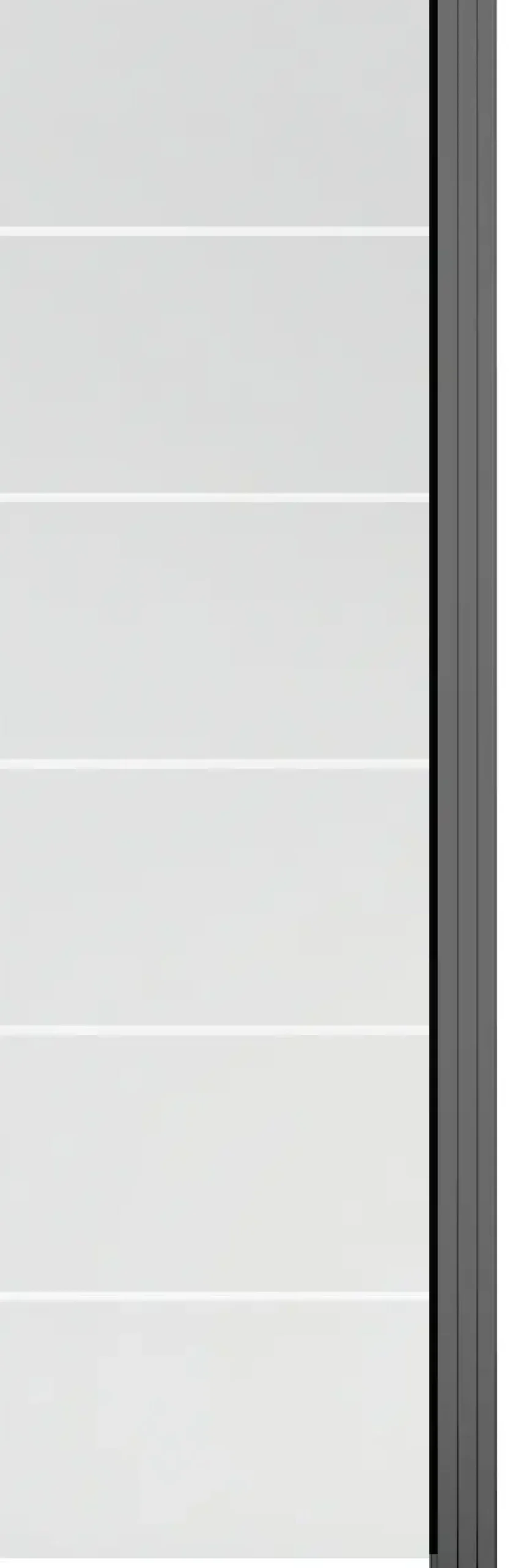 Ambiente Glaszaun Erweiterungsset Klarglas mit Siebdruck 187 x 55.7 cm grau