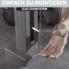 Ambiente Glaszaun Erweiterungsset Klarglas 187 x 55,7 cm anthrazit