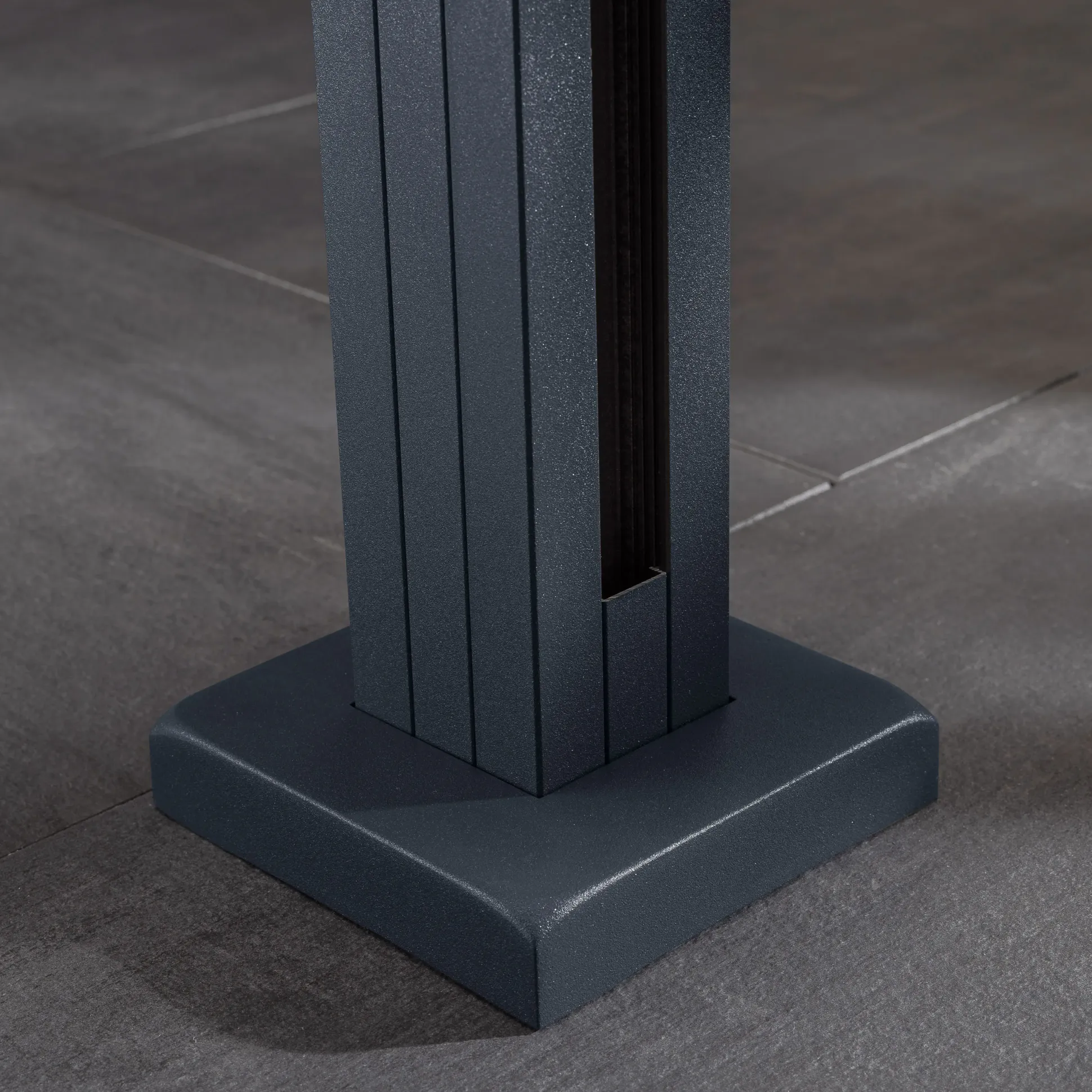 Ambiente Glaszaun Erweiterungsset Klarglas 187 x 55,7 cm anthrazit