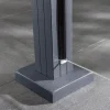 Ambiente Glaszaun Erweiterungsset Klarglas mit Siebdruck 187 x 107,2 cm anthrazit