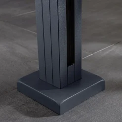 Ambiente Glaszaun Erweiterungsset Klarglas mit Siebdruck 187 x 107,2 cm anthrazit