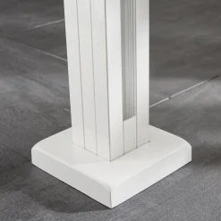 Ambiente Glaszaun Erweiterungsset Klarglas 187 x 107,2 cm mit Motivdruck weiß