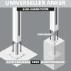 Ambiente Glaszaun Erweiterungsset Klarglas mit Siebdruck 187 x 124,2 cm weiß