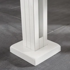 Ambiente Glaszaun Erweiterungsset Klarglas mit Siebdruck 187 x 124,2 cm weiß