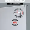 Ambiente Glaszaun Grundset Klarglas mit Siebdruck 187 x 107,2 cm grau