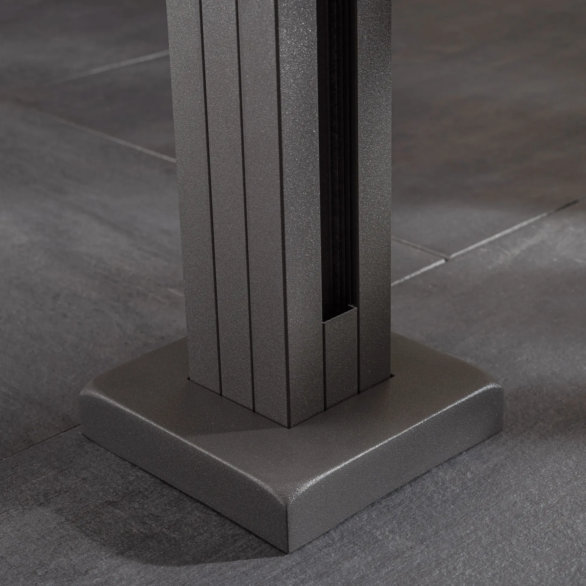 Ambiente Glaszaun Grundset Klarglas mit Siebdruck 187 x 107,2 cm grau