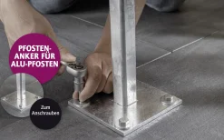 Ambiente Pfosten-Anker zum Anschrauben
