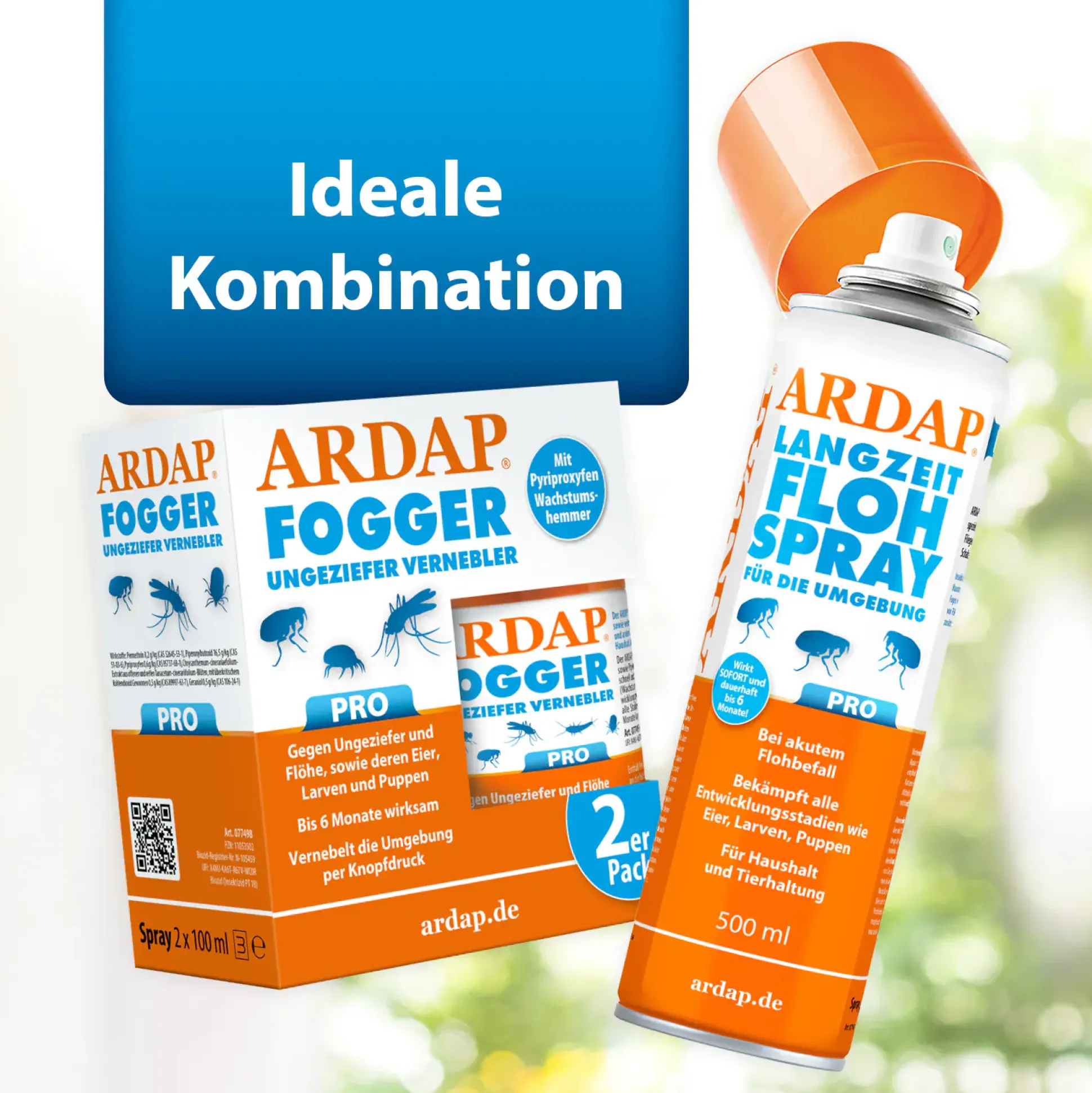 Ardap Pro Fogger vernebelt Ungeziefer und Flöhe 200 ml