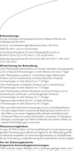 Armisan AF PilzFrei Obst- und Gemüse MehltauFrei 500 ml