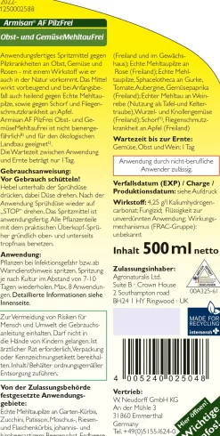 Armisan AF PilzFrei Obst- und Gemüse MehltauFrei 500 ml