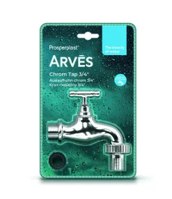 Arves Auslaufhahn 3/4'' (19 mm) Chrom