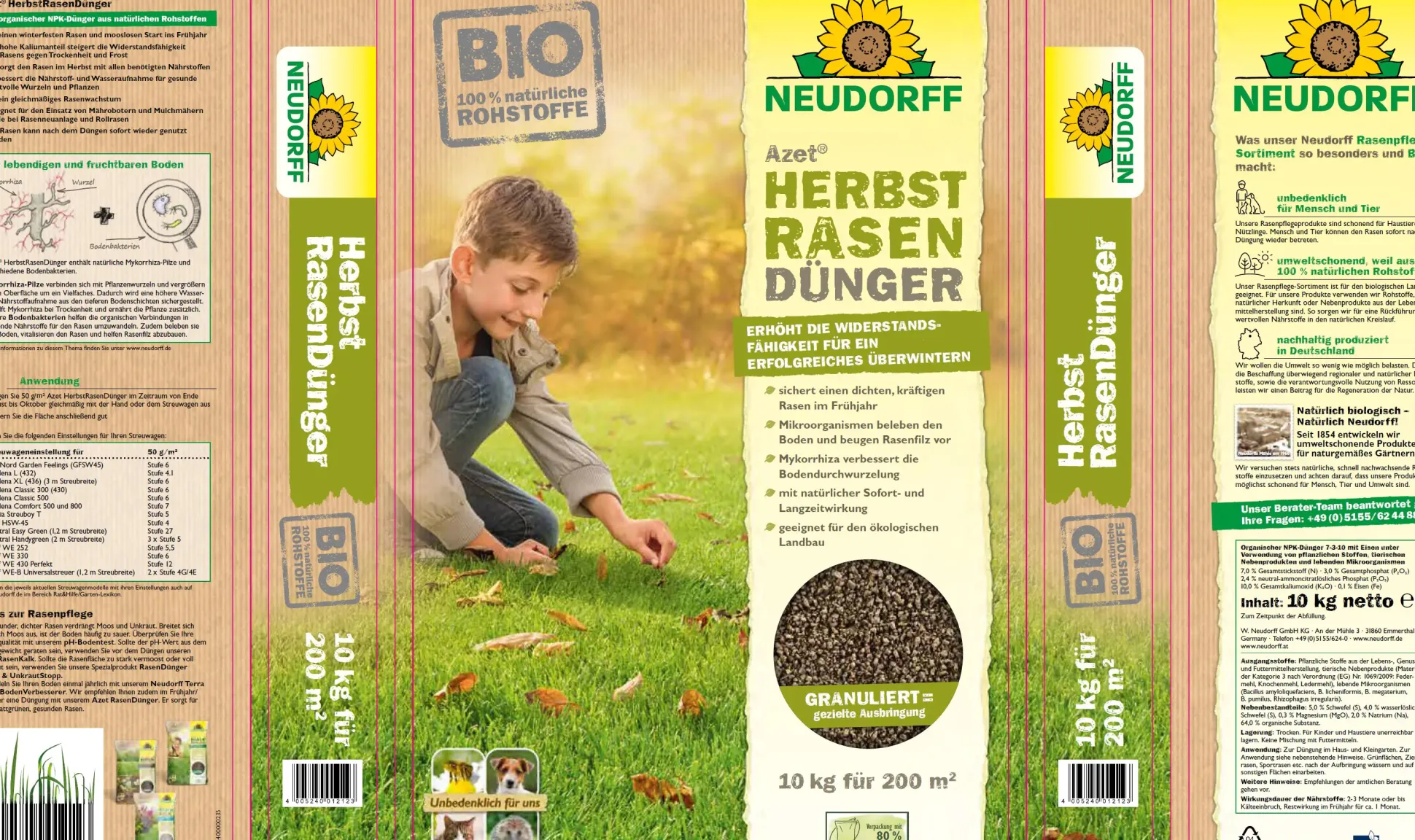 Azet Herbst-Rasendünger 10 kg