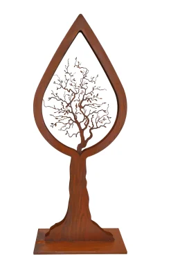 Badeko Baum Toskana 140 x 55 x 20 cm rostbraun