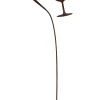 Badeko Gartenstecker Herz mit Weinglas 110 x 20 cm rostbraun