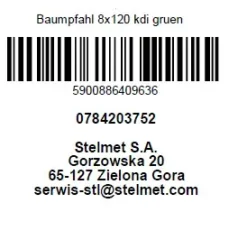 Baumpfahl 120 cm, Ø 8 cm, kesseldruckimprägniert