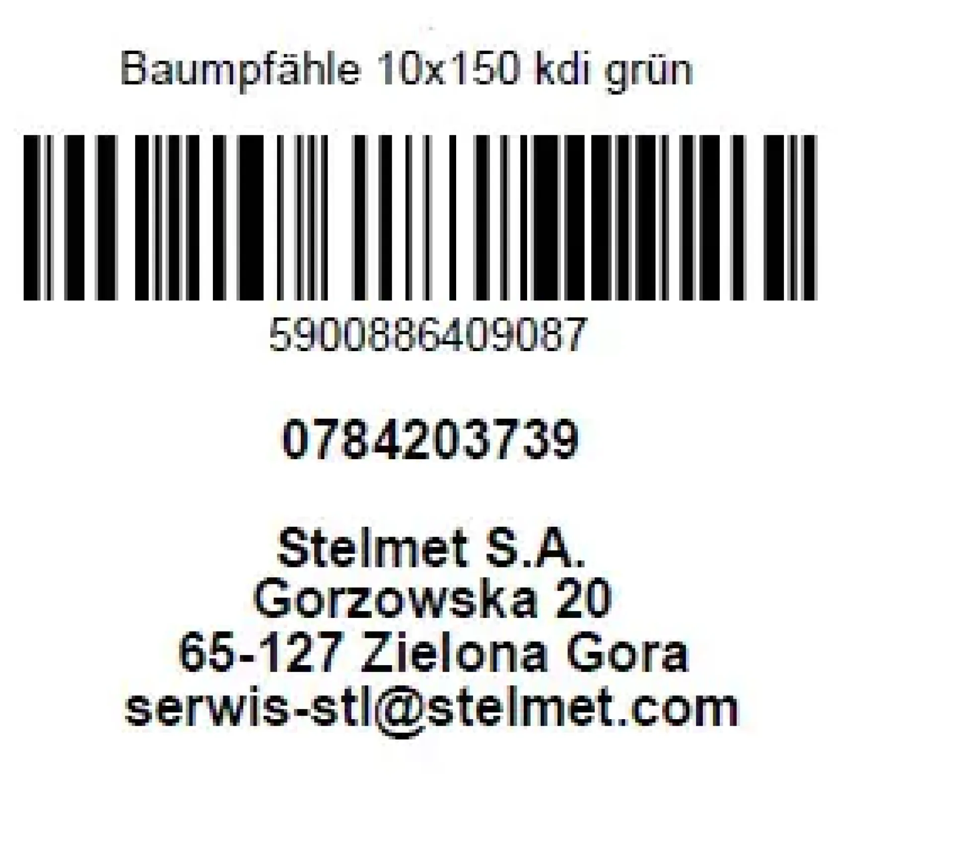Baumpfahl Kiefer kesseldruckimprägniert 150 x Ø 10 cm