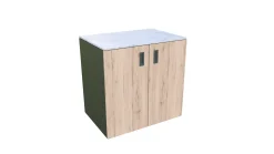Bellano Living Element für Outdoorküchen inkl. 2 Türen eiche