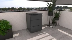 Bellano Living Element für Outdoorküchen inkl. 3 Schubladen anthrazit granit