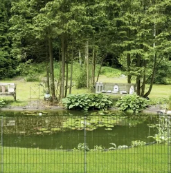 Bellissa Teichschutzzaun Ambiente ohne Schnörkel, 116 x 80 cm, grün
