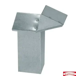 Bellissa Eckteil für Schneckenblech 7 x 7 x 20 cm