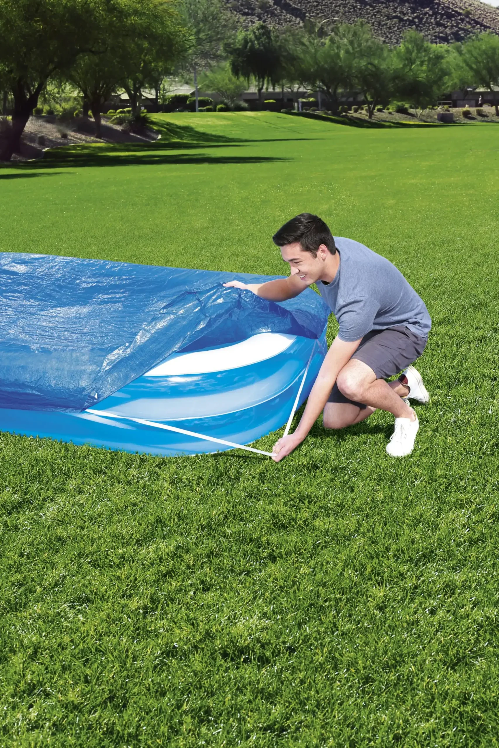 Bestway Flowclear Abdeckplane für Family-Pools 262 x 175 x 51 cm
