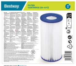 Bestway Flowclear Filterkartusche Gr.III Maße: 10,6 x 20,3 cm