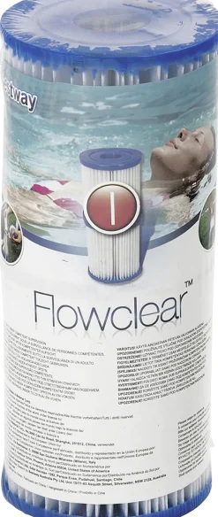 Bestway Flowclear Filterkartuschen Gr.I Doppelpack Maße: 8,0 x 9,0 cm