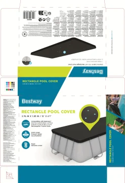 Bestway Flowclear PVC-Abdeckplane Maße: 396 x 185 / 412 x 201 cm