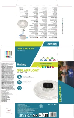 Bestway Solar-Poolbeleuchtung Flowclear Ø 18 cm