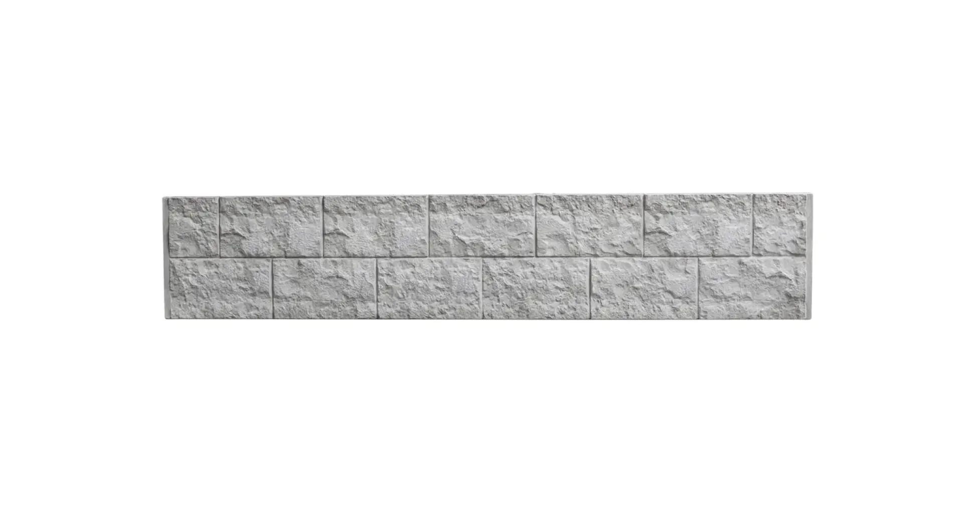 Betonzaun Erweiterungsset Casa Borsika mit Eckpfosten 193 cm