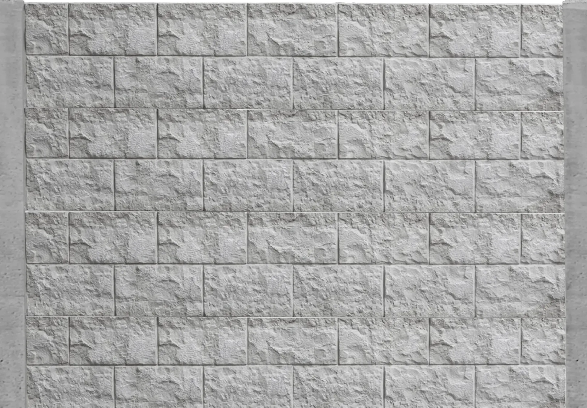 Betonzaun Erweiterungsset Casa Borsika mit Eckpfosten 193 cm