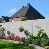 Betonzaun Grundset Fels S-Motiv Anfangs und Endpfosten 193 cm