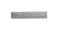 Betonzaun Grundset Fels S-Motiv Anfangs und Endpfosten 193 cm