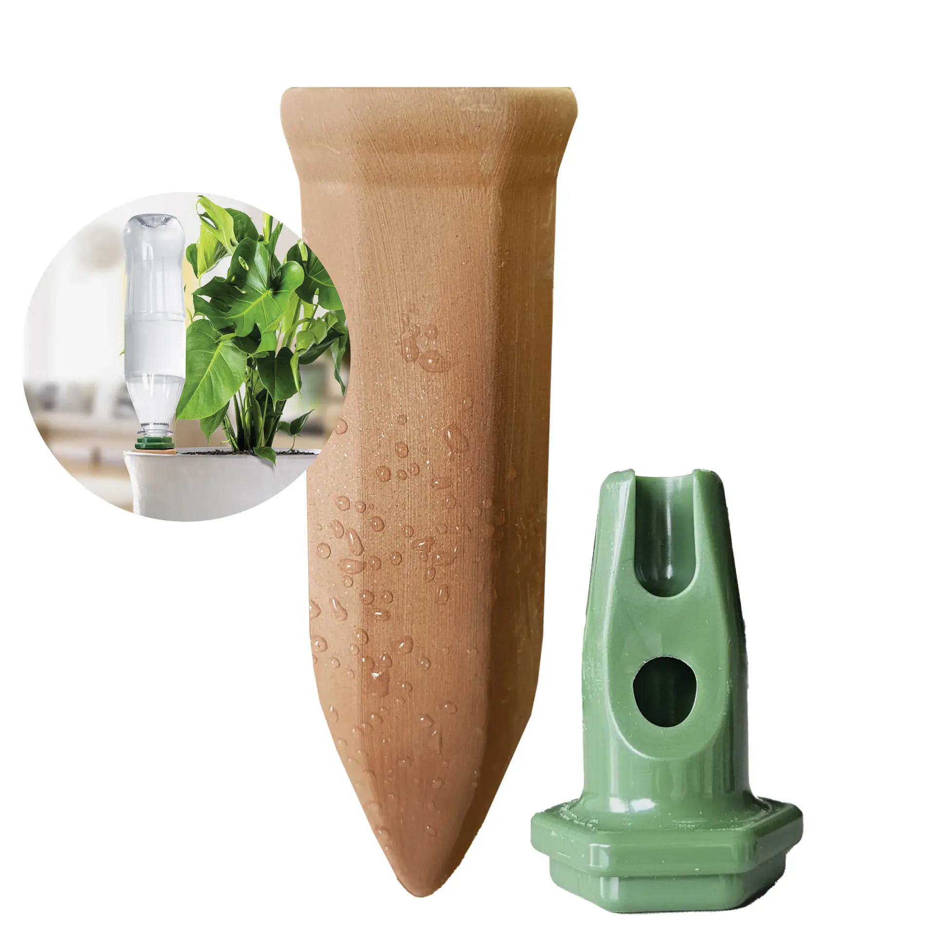 Biogreen Bewässerungssystem Balkonkästen Hydro Classic Tonkegel für PET-Flaschen