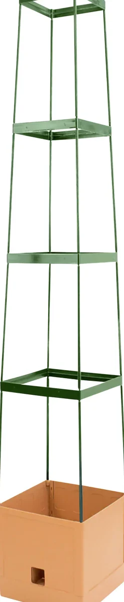 BioGreen Pflanzturm Maxitom Kunststoff 150 x 25 cm terrakotta-grün mit Bewässerung