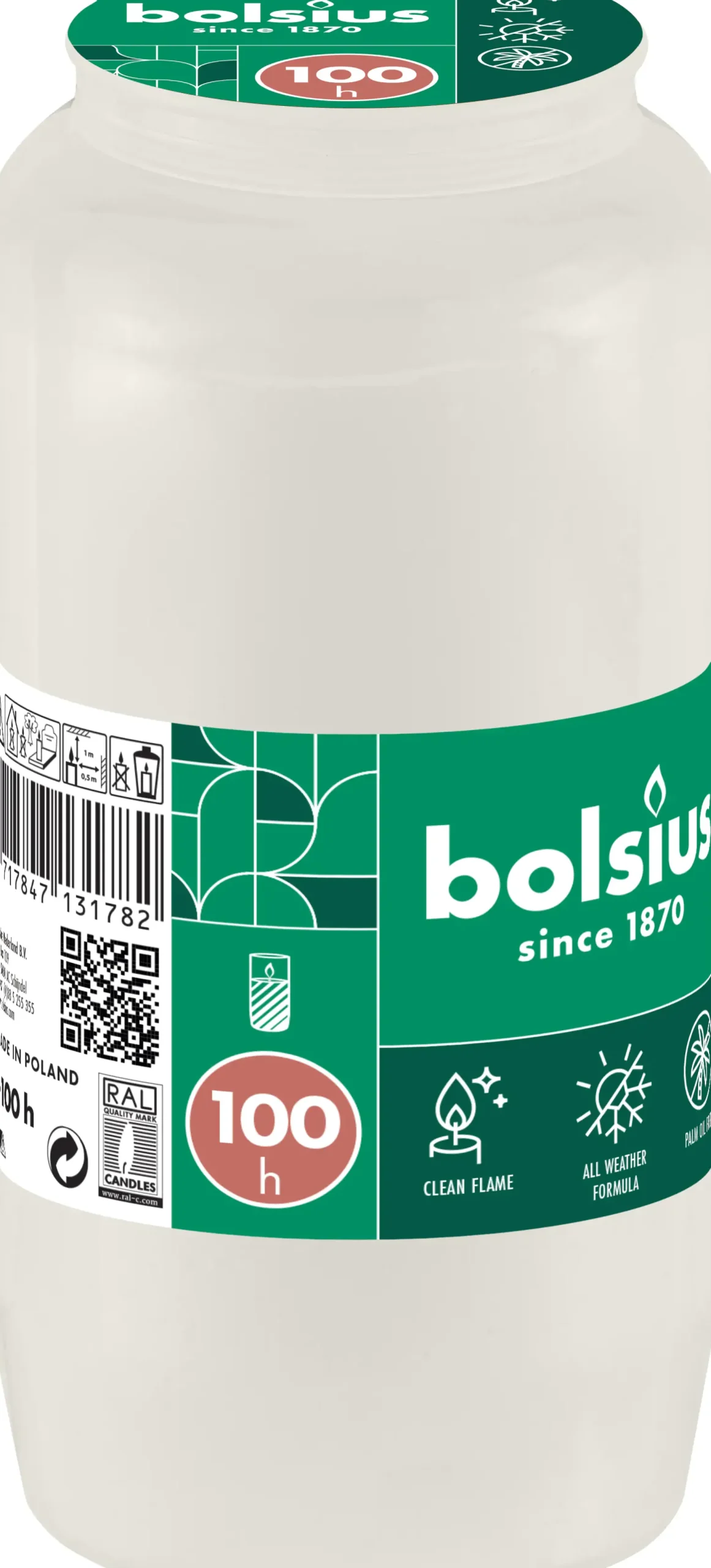 Bolsius Grablicht Nr. 7 weiß