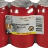 Bolsius Kompositions-Öllicht Nr. 3 rot, Höhe 9,5 cm, Ø 5,7 cm, 5er Pack