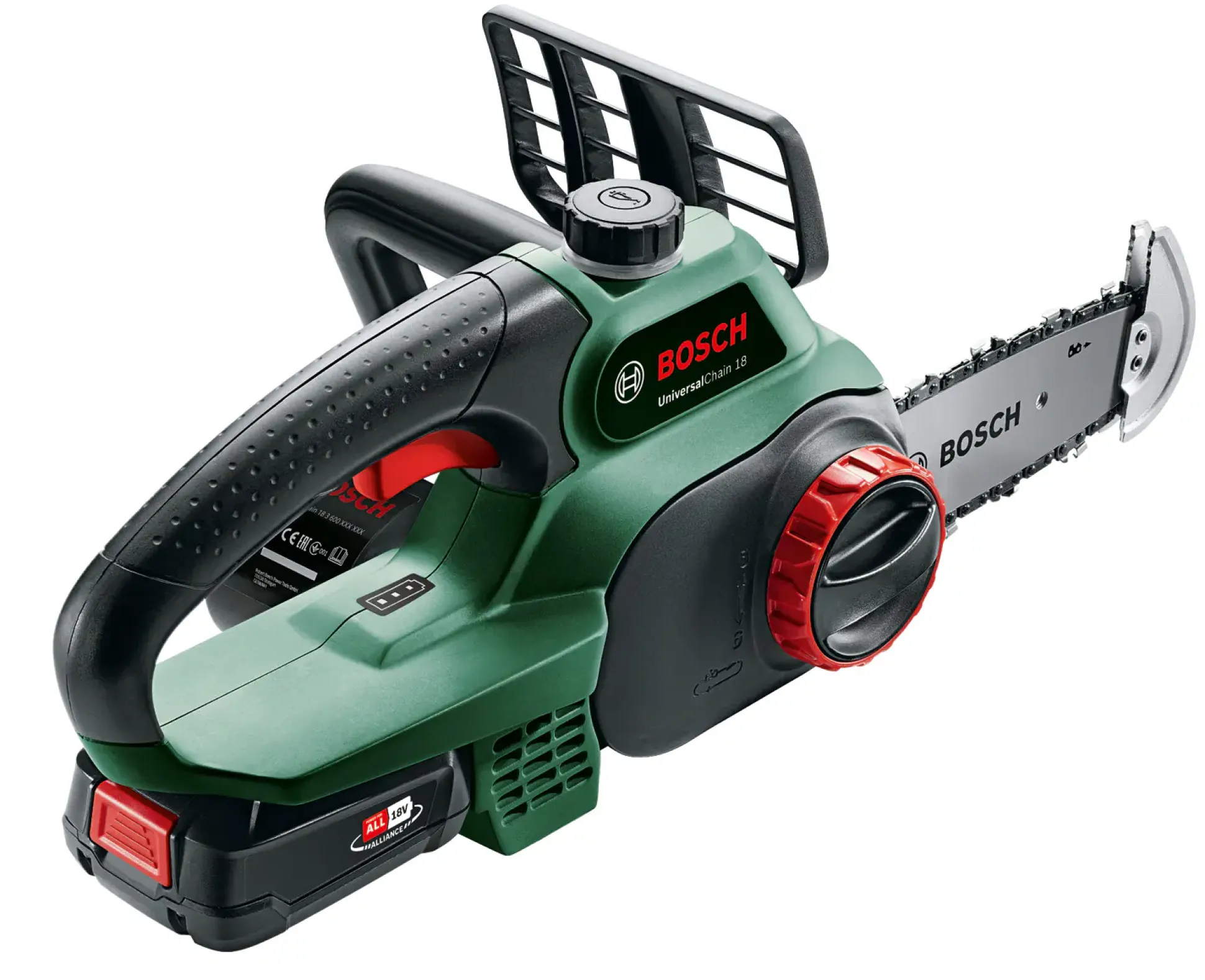 Bosch Akku-Kettensäge UniversalChain 18V inkl. Akku & Ladegerät + Ersatzkette