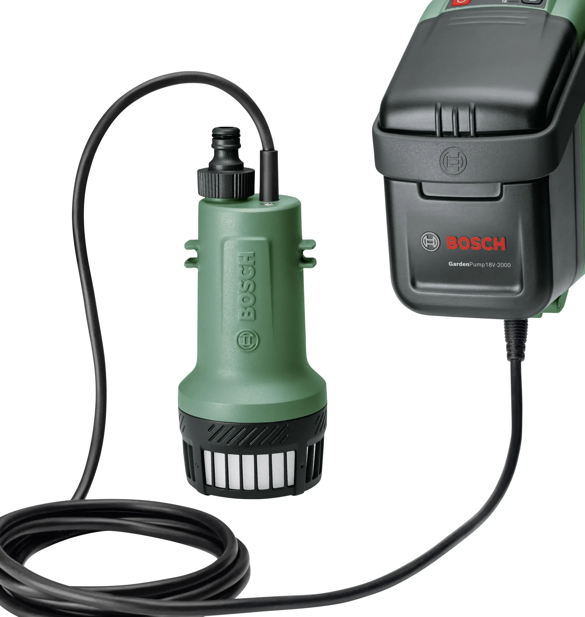 Bosch Akku-Regenfasspumpe GardenPump 18V-2000