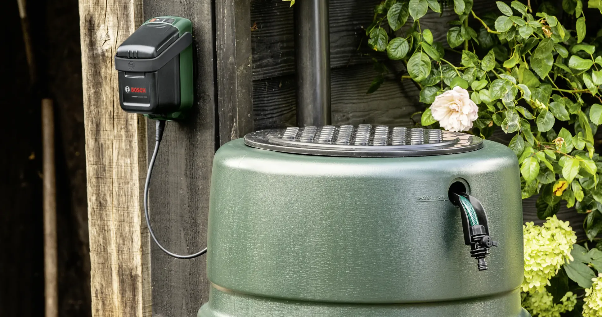 Bosch Akku-Regenfasspumpe GardenPump 18V-2000