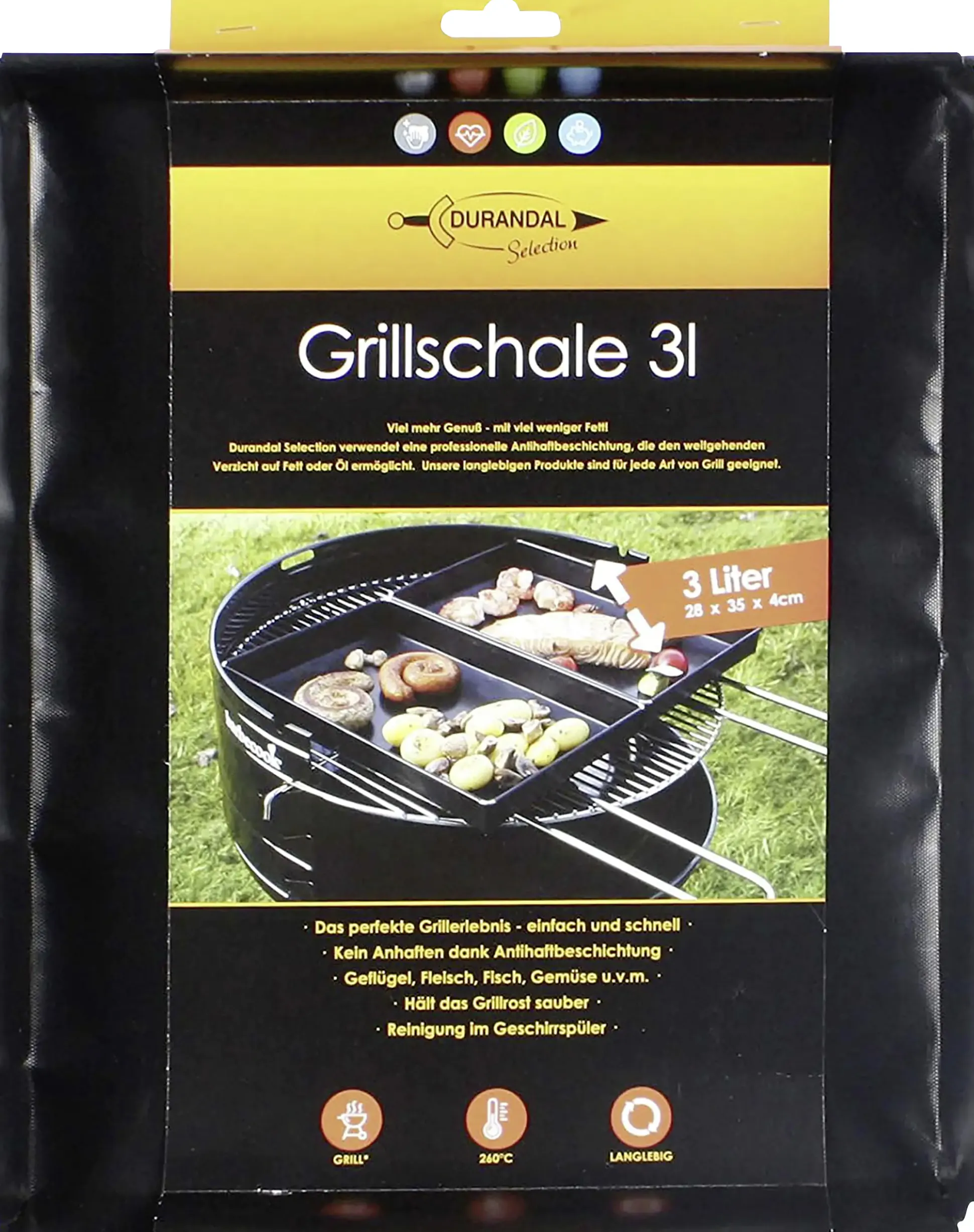 Brozio Durandal Selection Grillschale 3 L