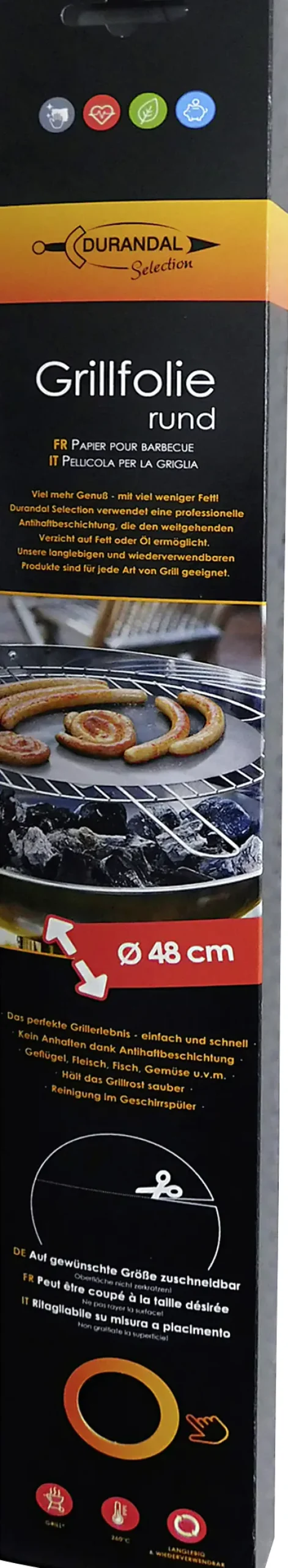 Brozio Durandal Selection Grillfolie Ø 48 cm
