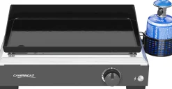 Campingaz Tischgrill Plancha Othello 2,8 kW 66 x 39 x 20 cm silber-schwarz