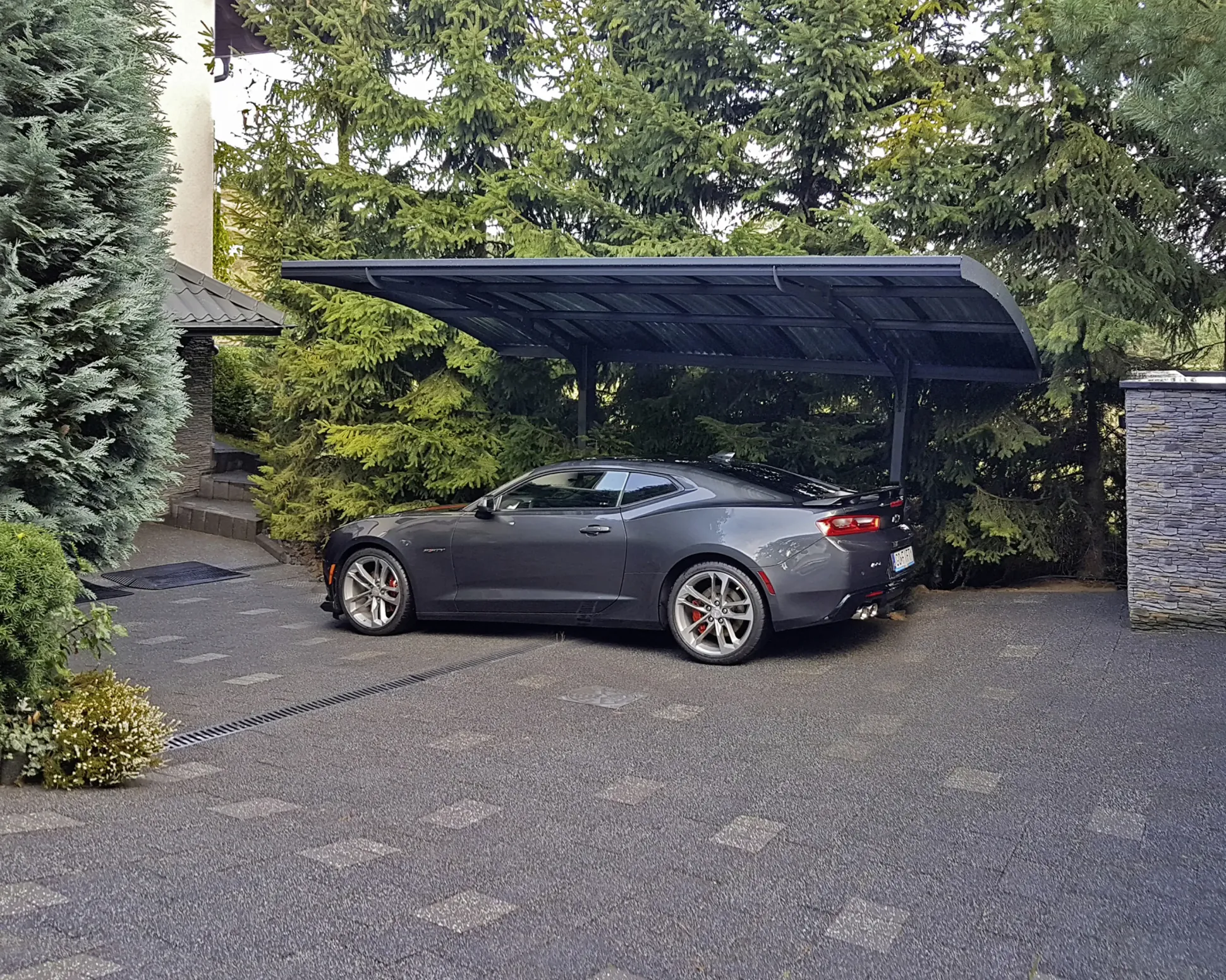 Canopia Carport Arizona Wave 5000 Grau Alu 495 x 289 cm
