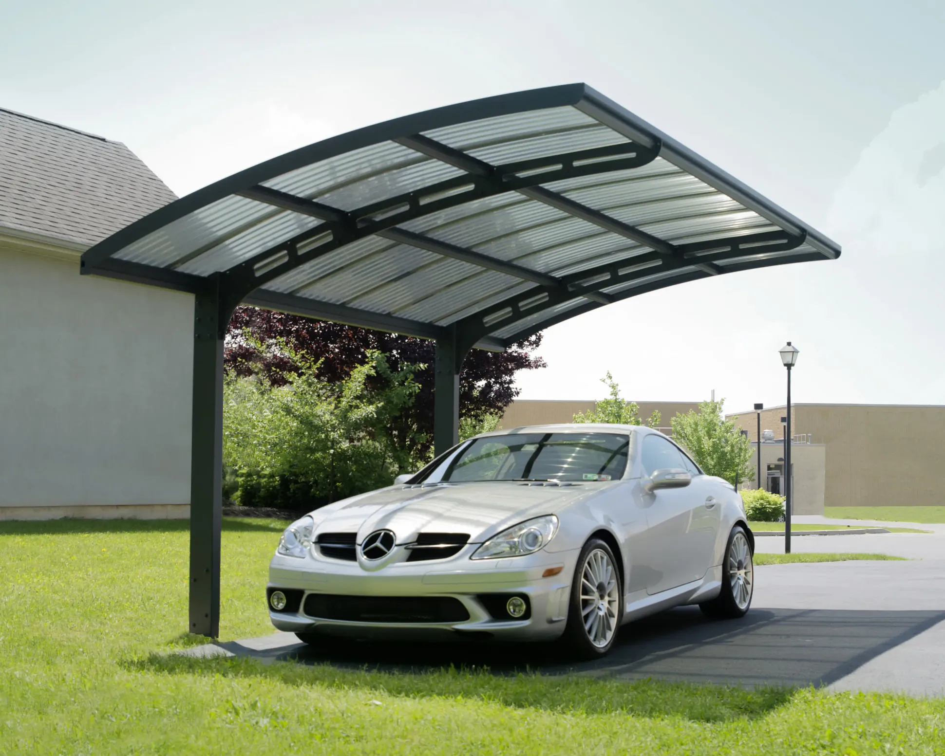 Canopia Carport Arizona Wave 5000 Grau Alu 495 x 289 cm