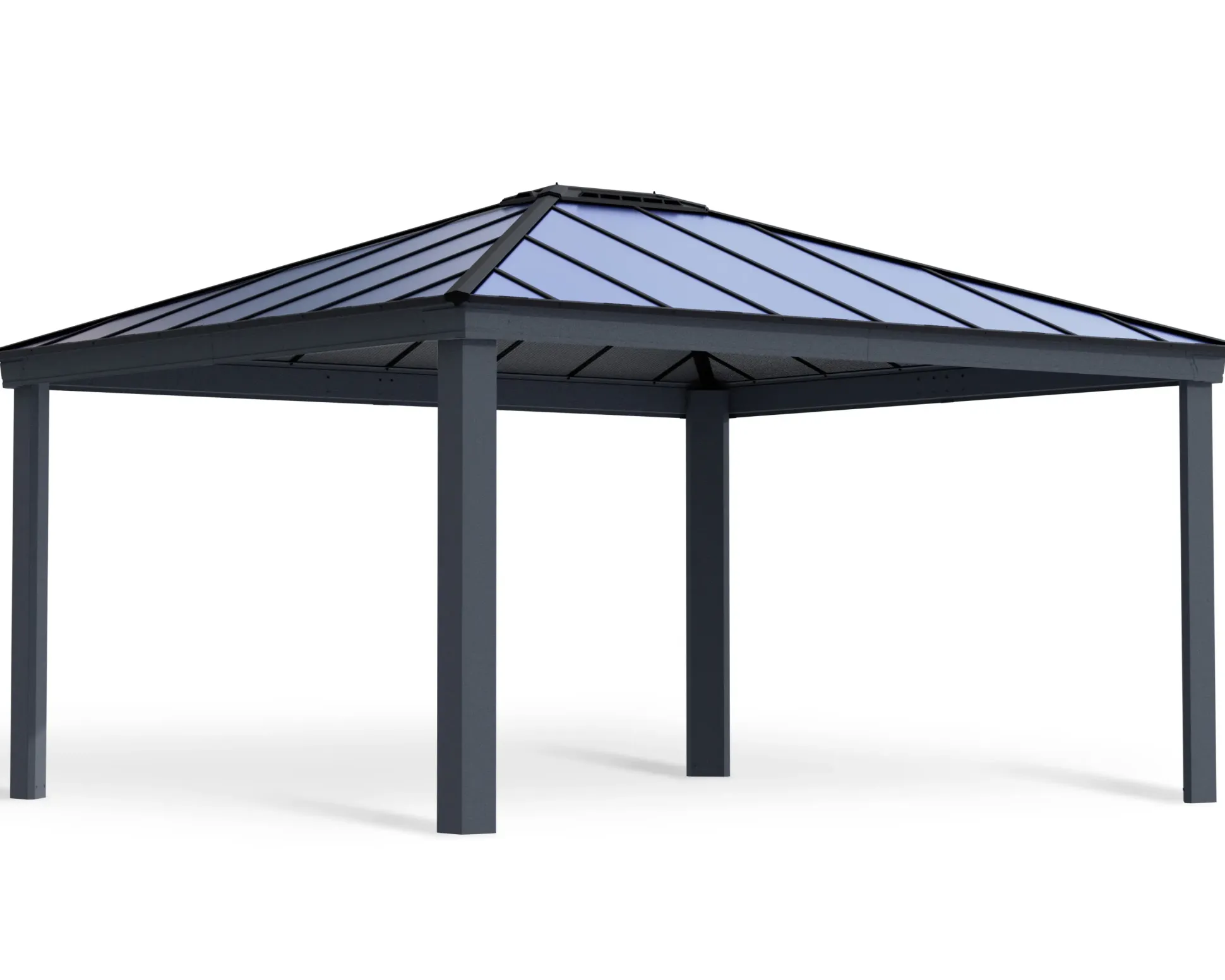 Canopia Carport Colorado Grau Alu 426 x 487 cm