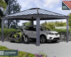 Canopia Carport Colorado Grau Alu 426 x 487 cm