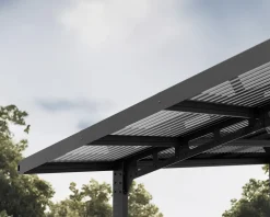 Canopia Carport Sydney Wave Schwarz Alu 587 x 286 cm