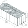 Canopia Gerätehaus Rubicon Alu grau 528 x 227 cm