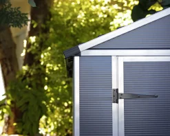 Canopia Gerätehaus Rubicon Alu grau 379 x 185 cm